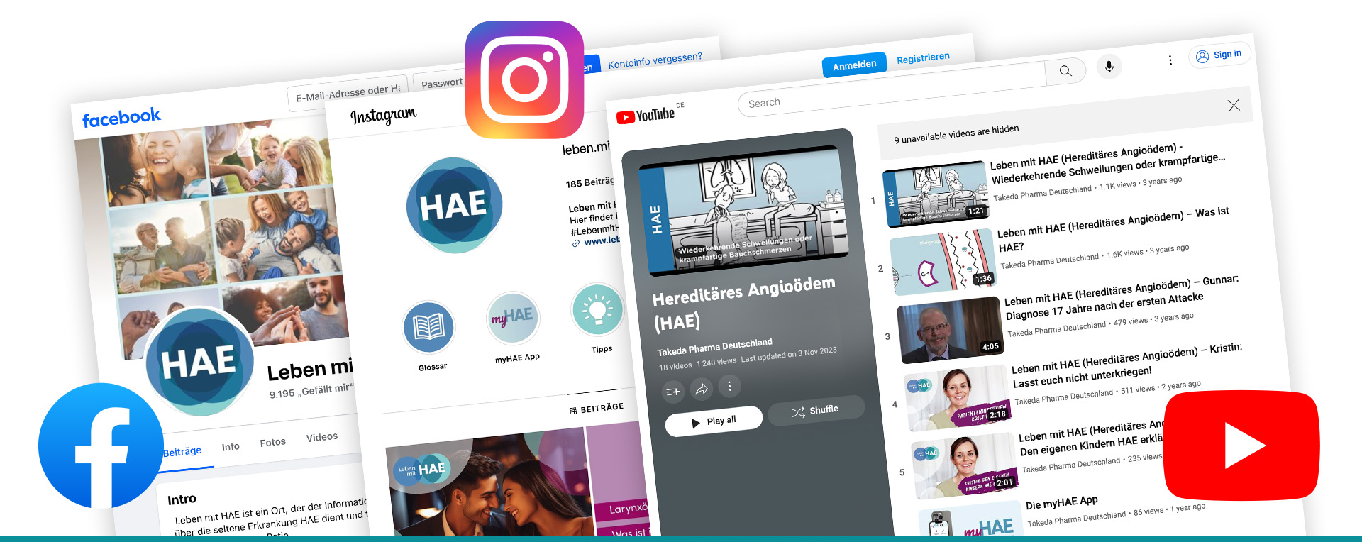 Werden Sie ein Teil unserer HAE-Social-Media-Community