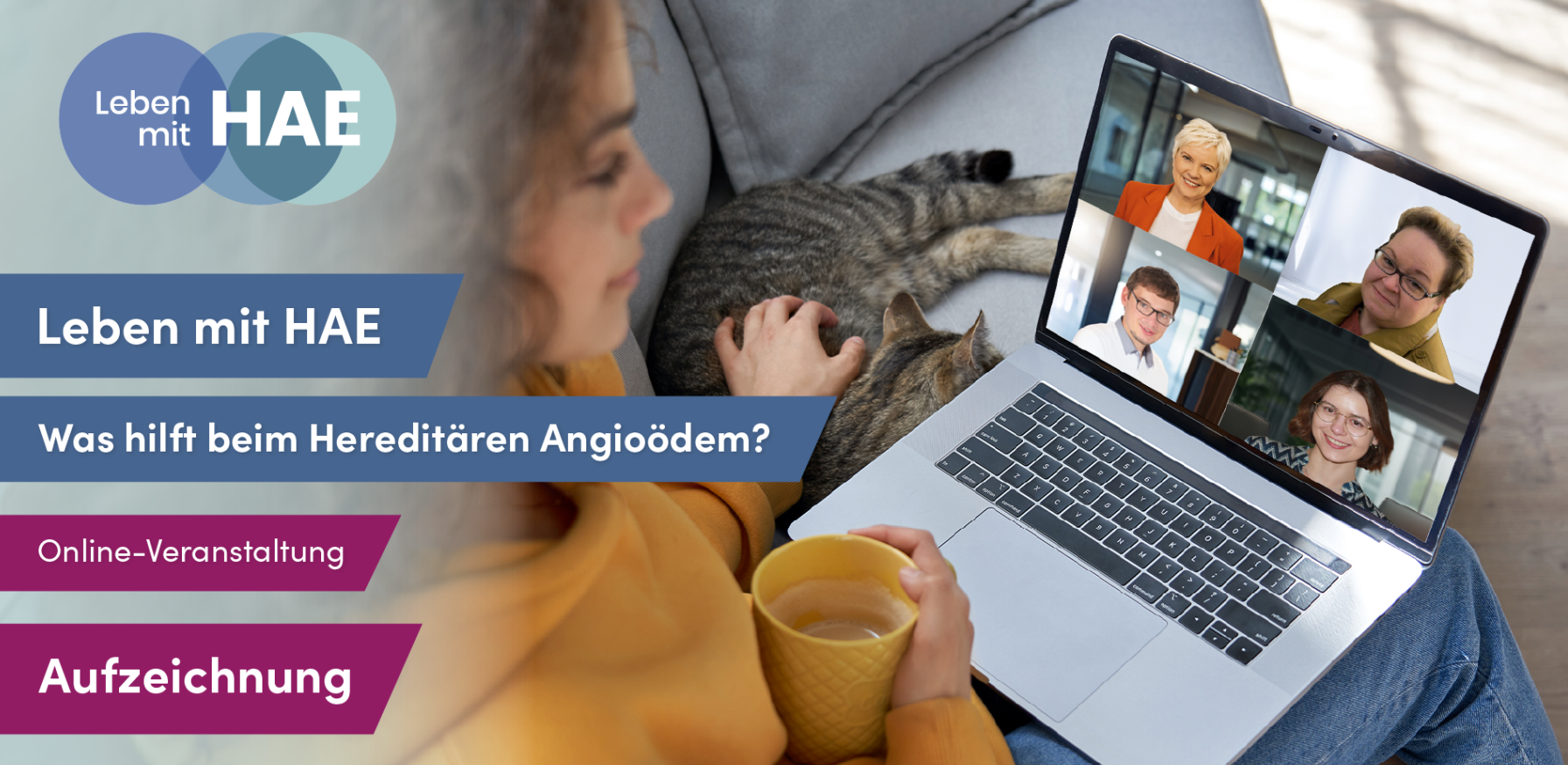 Aufzeichnung der Online-Veranstaltung "Was hilft beim Hereditären Angioödem"